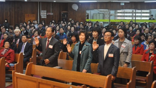 세례서약 6명(정순식, 장인수, 이영숙, 임영희, 하상희, 윤선화)