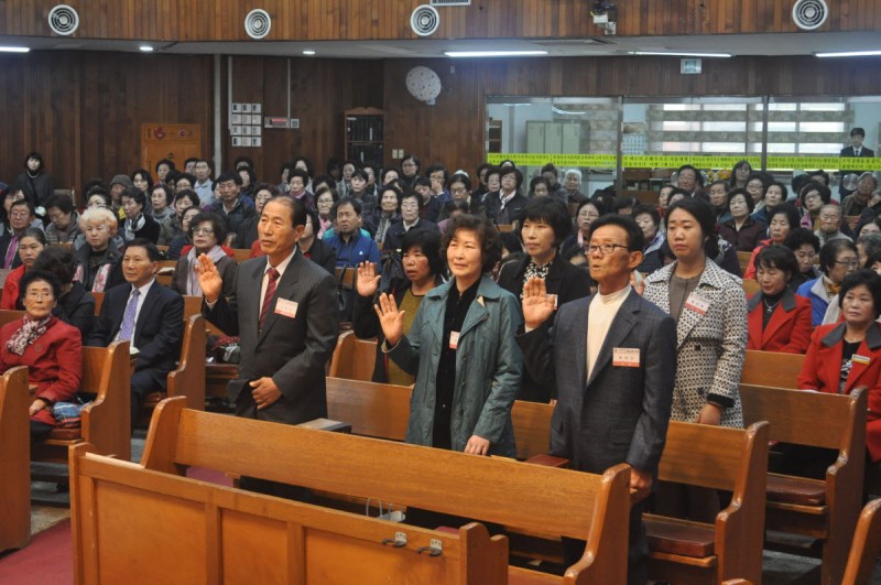 세례서약 6명(정순식, 장인수, 이영숙, 임영희, 하상희, 윤선화)